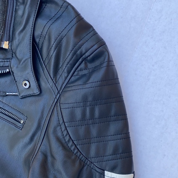 G by GUESS Calabasas Faux-Leather Moto Jacket SZ M - Picture 10 of 11